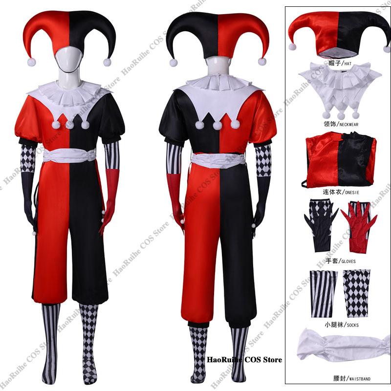 Vīriešu un sieviešu jestera klauna cosplay