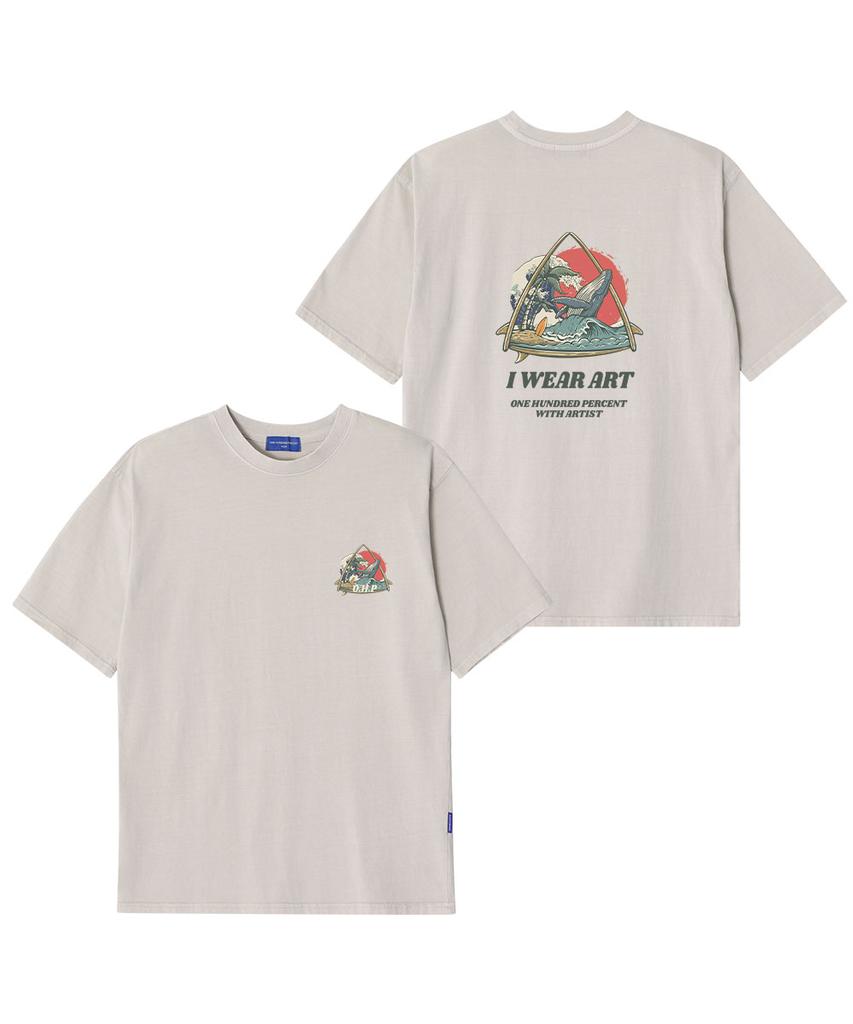 OHP Ohpxharmonia Whale'S Summer Pigment Short Sleeve Tee 6