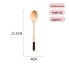 Long-Handled Wooden Spoon Set: Coffee, Honey, Milk Tea Stirrer & Soup Ladle