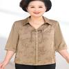 Grandma's Fashionable Summer Top - Mid-Age Seven-Point Sleeve Versatile Shirt