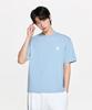 Emelbi Basic Small Logo Semi-Oversized Short Sleeve T-Shirt La (L.Sky Blue)