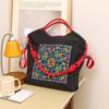 Japanese-Style Spring/Summer Embroidered Eco Shopping Bag for Women - Large Capacity Shoulder/Handheld/Crossbody Tote