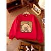 Girls' Round Neck Fashion Sweatshirt, Long Sleeve Sport Top for Toddlers and Young Girls, Stretchy Fabric Comfortable Top