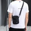 Black Men's Casual Diagonal Bag Simple Style Single Shoulder Mini Bag Lightweight Commuter Small Square Bag