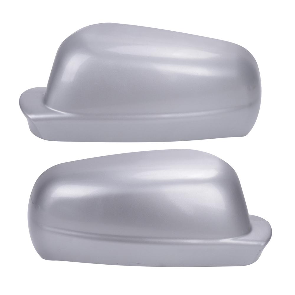 Pair Black Silver Car Rearview Mirror Cover Housing Casing Protection Caps For Golf Mk4 BORA Passat B5 1998-2005 Jetta