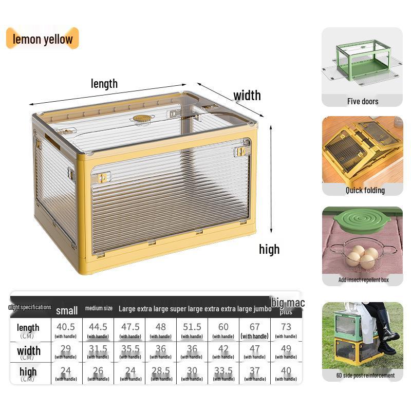 Transparenter Faltbarer Kleiderschrank-Organizer: Kleider- & Quilt-Aufbewahrungsbox