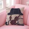 Classic British TV Series SSherlock HHolmes Cushion Cover Pillow Case Soft Skin Friendly Fabric  Concealed Zipper