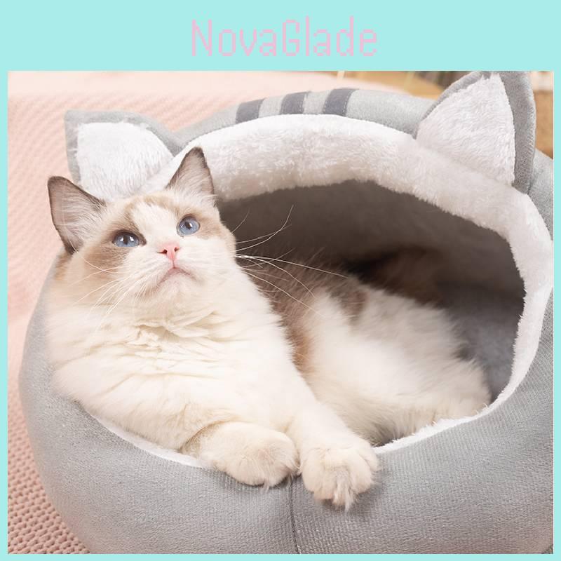 Wholesale Cat Ear Slippers Nest Four Seasons Universal Semi-enclosed Cat House Pet Cat Supplies Winter Warm Cat Nest