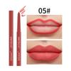 2 in 1 Matte Lip Liner, Waterproof Lip Liner Pencil, Highly Pigmented Smudgeproof Nude Pink Red Lip Liner Contouring Makeup Kit