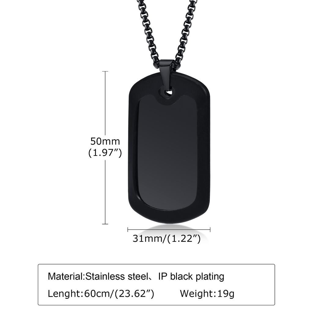 Personalisierte Hundemarken Halsketten für Männer Jungen, Geräuschlose Edelstahl Silikonrand Anhänger Halskette, Trendiger Soldaten Schmuck Geschenke