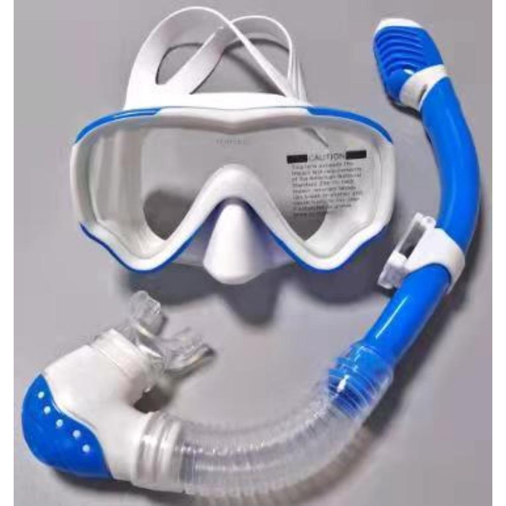 Diving Goggles, Snorkel Set, Full Dry Snorkeling Mask.