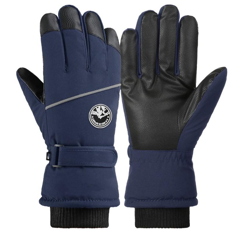 Thick Winter Fleece-Lined Touchscreen Ski Gloves Men Women Windproof Warm Outdoor Cycling Snow Sports