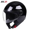 Lightweight Retro Cruiser Motorcycle Helmet Men Women Full Face DOT Approved Vintage Style