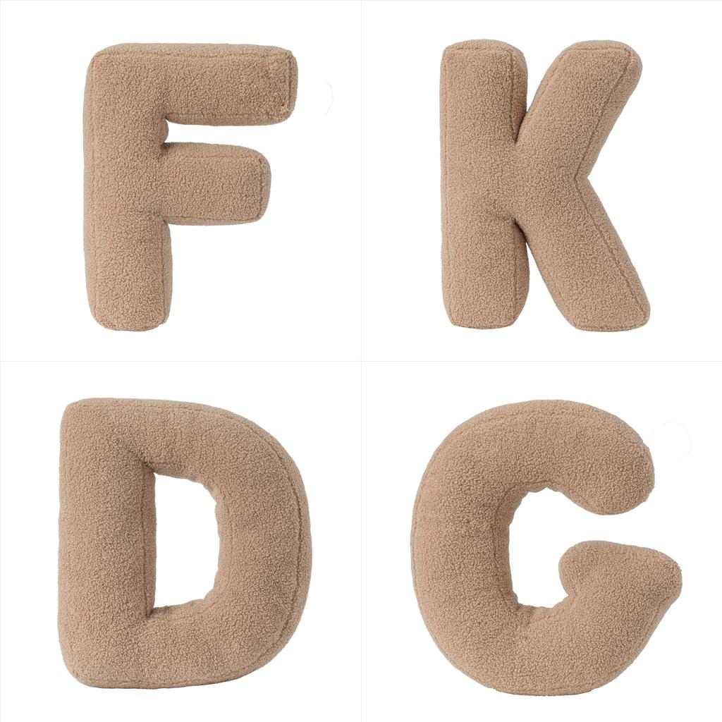 Plush Abc Alphabet Pillow For Children With Sheep Wool Fabric And Soft Support