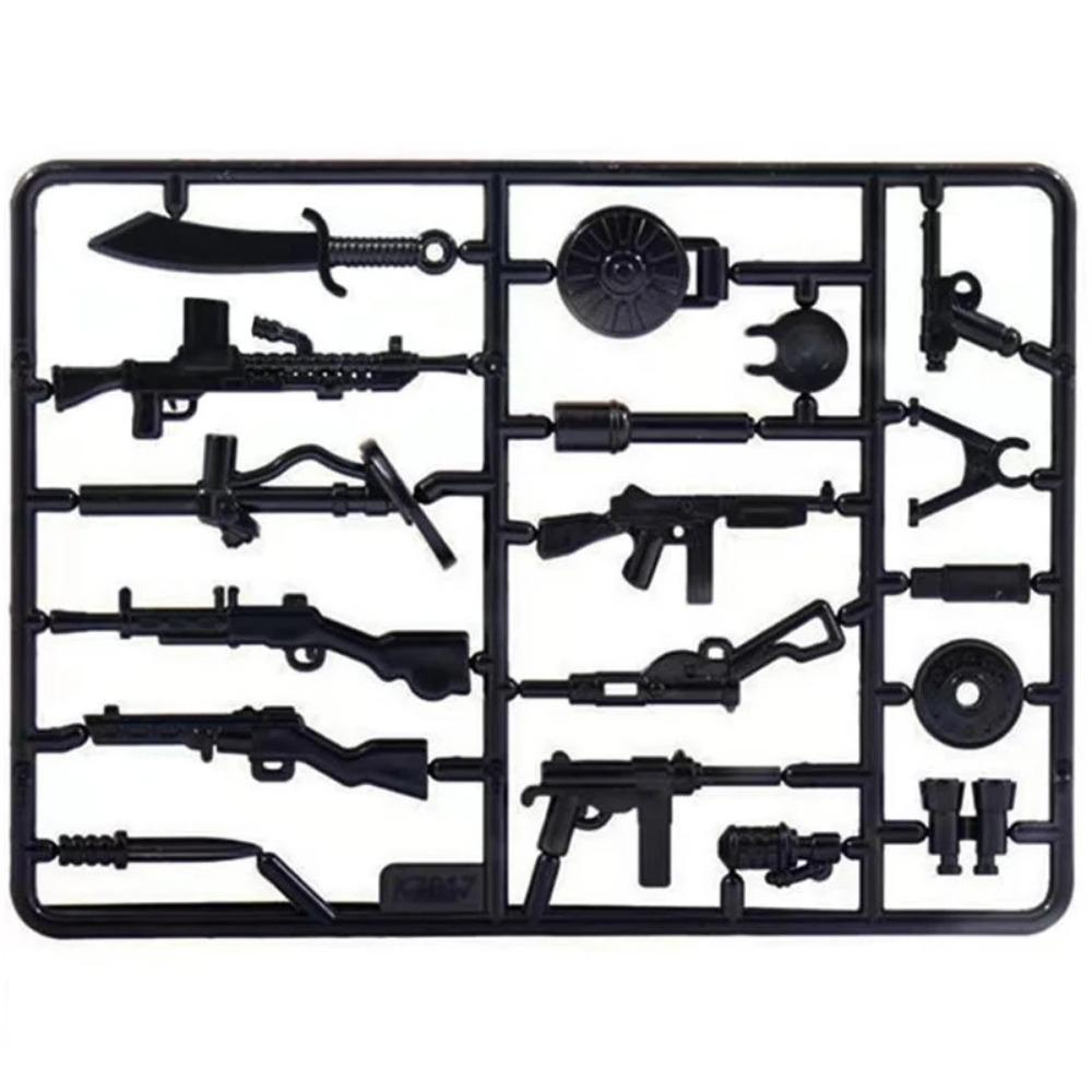 Beige Container MOC Military Weapon Boxes Bricks Accessories Army Scene WW2 Building Block Parts Shipping SWAT