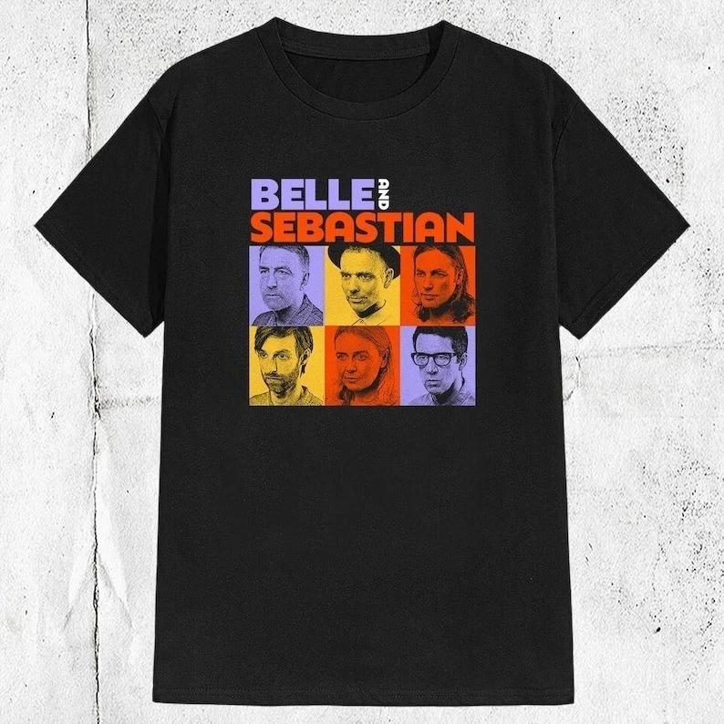Vintage 80s 90s Belle and Sebastian Band 100% Cotton T-shirt Mens Tees Top L