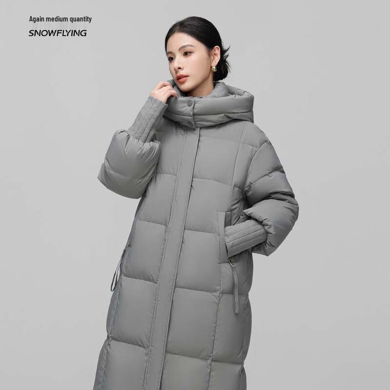 XueZhongFei Damen Mittellange Daunenjacke