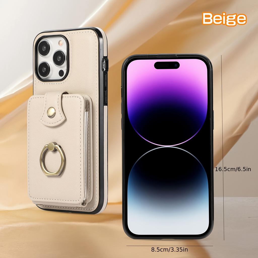 Cabina telefonica: per Custodia Portafoglio iPhone con Porta Carte, Supporto ad Anello Girevole a 360° per Dita, Cavalletto,