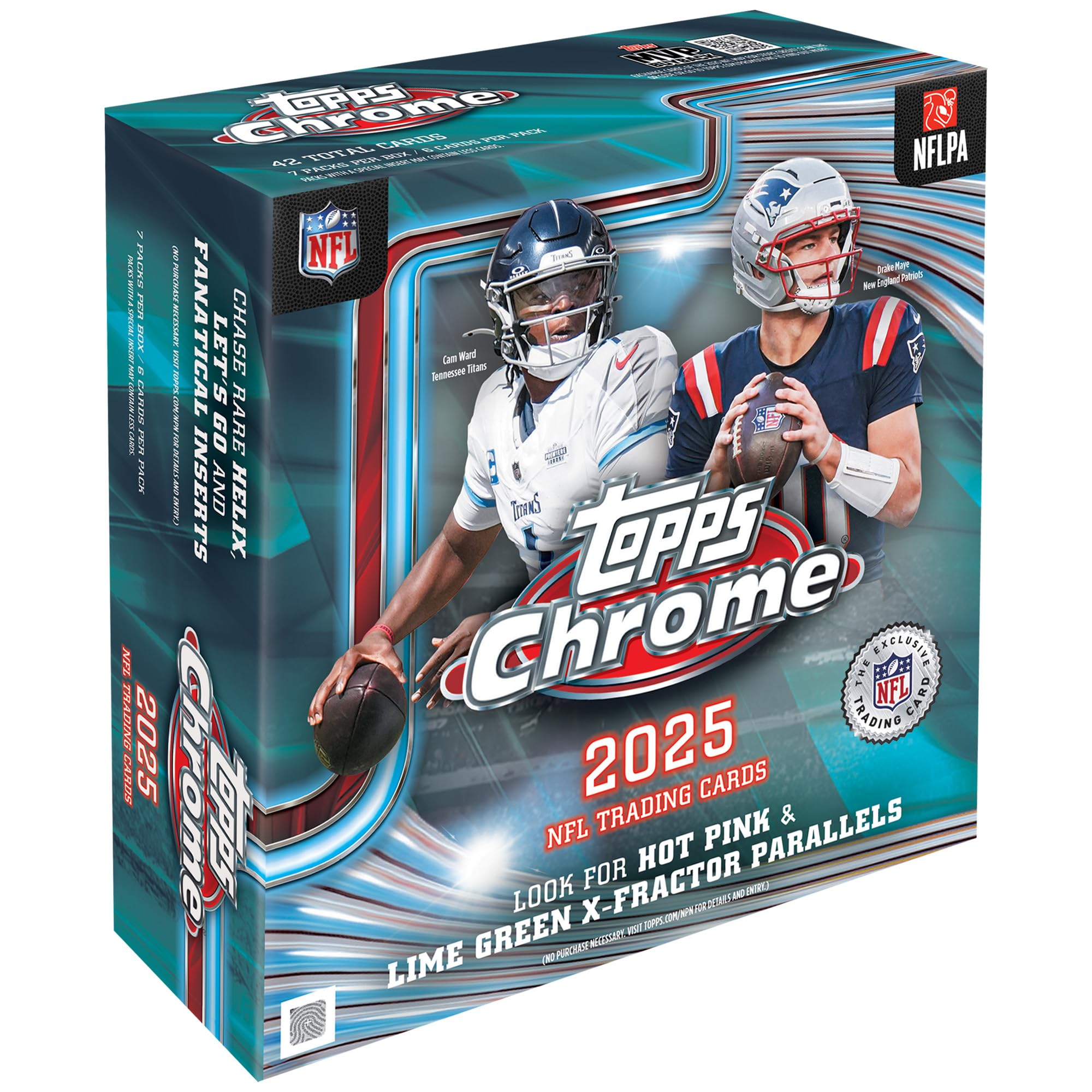 2025 Topps Chrome NFL Футбол МЕГА Коробка