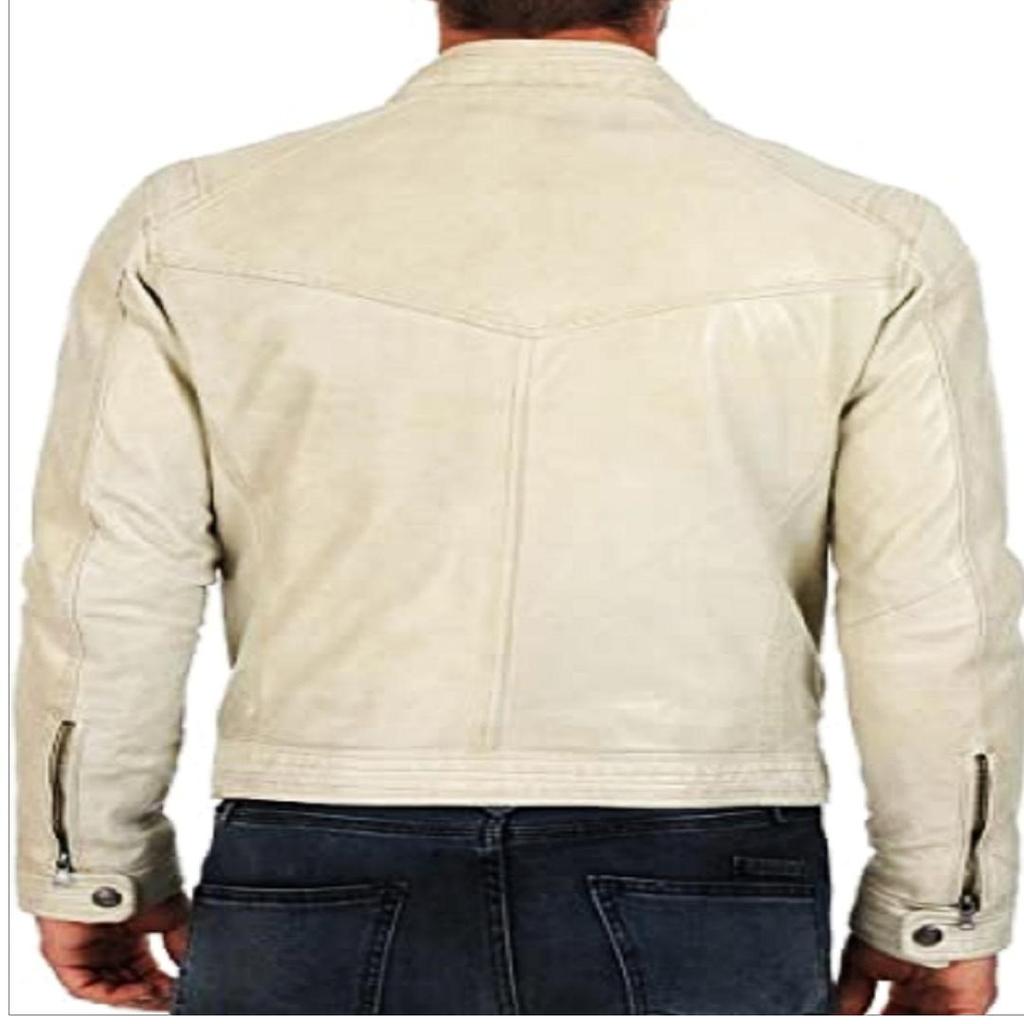 NOORA Men's Real Leather Jacket ST050