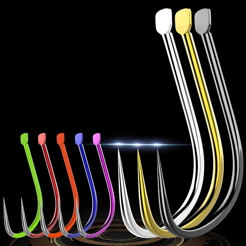 500pcs Black New Kanto Fishing Tackle No Barbs Fishing Gear Fishing Hook High Carbon Steel