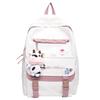 Schoolbag Junior High School Student Schoolbag Female Harajuku Ulzzang High School College Student Contrasting Color Backpack Ins Wind Girl Backpack 