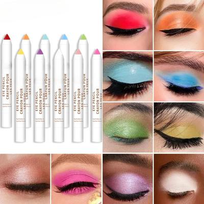 20-värviline värviline silmapliiats, kõrge pigmentatsiooniga pärlmutter, metallik Smokey punk gooti stiilis silmapliiats kauakestev
