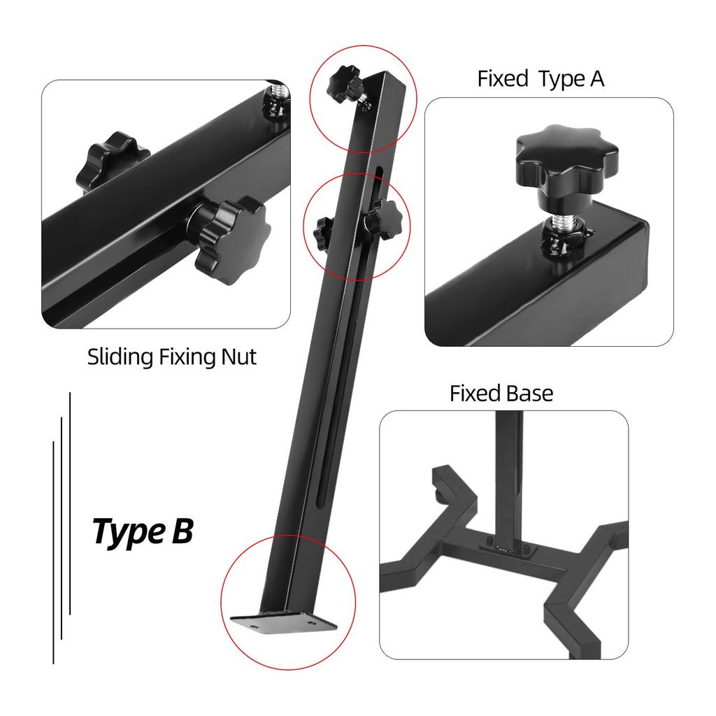 Tattoo Armlehne Stehen Stabile Basis Höhe Einstellen PU Panel Tattoo Arm Bein Rest Pad