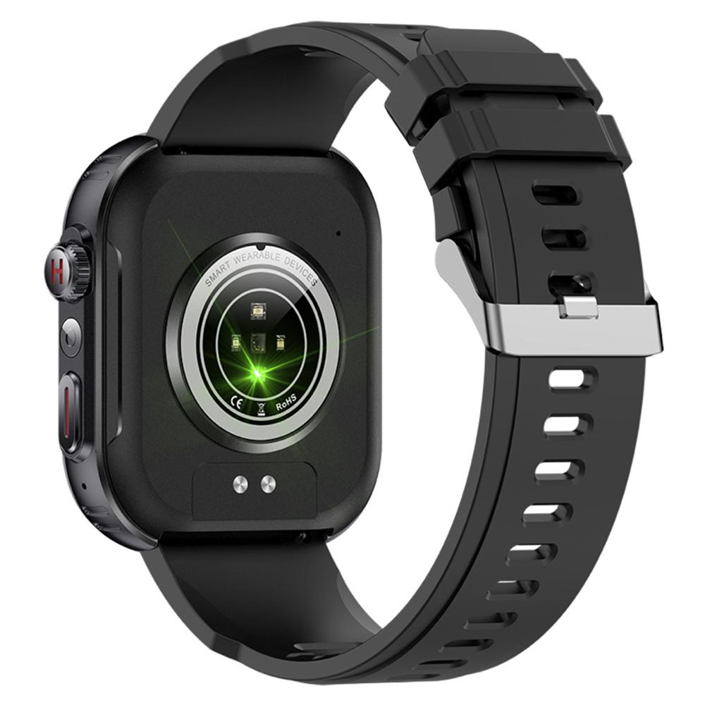 MK86 2,01-Zoll Quadratischer Bildschirm Bluetooth-kompatibel Anruf Smartwatch Gesundheitsüberwachung Wasserdicht Sportuhr mit LED-Licht