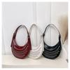 Designer Studded Shoulder Bag Rivet Crescent Bags 2025 Summer New Women Metal Underarm Bag Retro Rivet Polka Dot Shoulder Bags