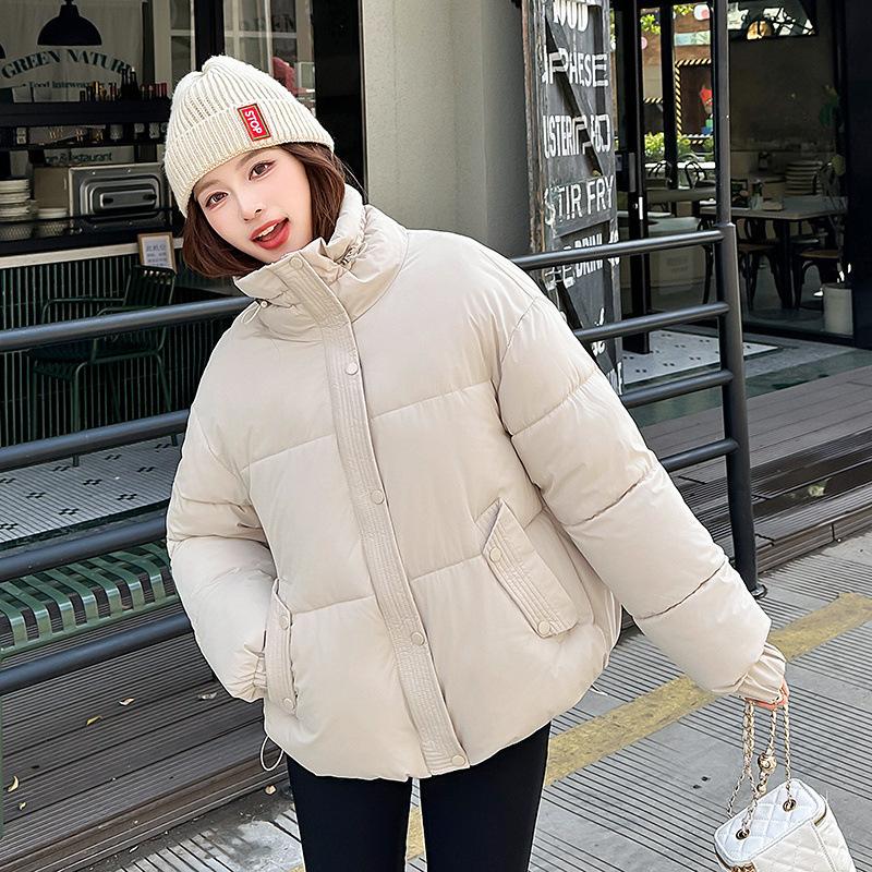 

Short cotton clothes women s winter new loose student bread clothes small thickened cotton-padded jackets trendy M