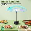 Easy-carry Fly Repellent Fan Tabletop Portable 360 Degrees Rotation USB/Battery Powered Retractable Lightweight Adjustable Pole Physical Mosquito for