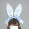 Mignon Alice Oreilles de Lapin Bandeau Peluche Douce Oreilles d'Animal Accessoire de Costume Cosplay Fête Déguisement