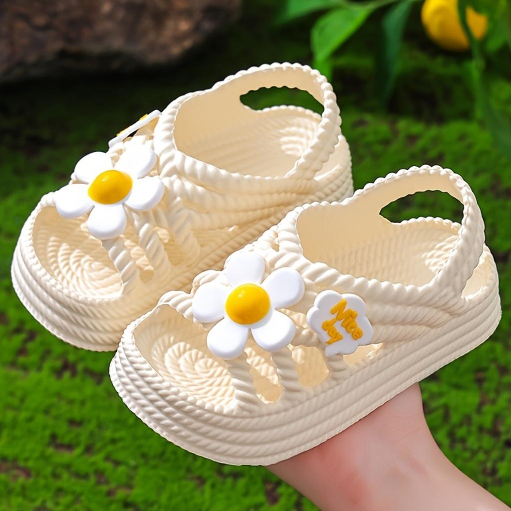 Mädchen Sandalen Neue Mode Niedliche Blume Prinzessin Schuhe Hundert Bequeme Strandschuhe Sandalen