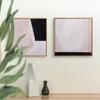 LUMIRA Art Set of 32cm X Scandinavian Interior Paintings In Gray and Simple and Elegant Wall Living Stylish and Balanced Framed Art Lumira Panels, 2,