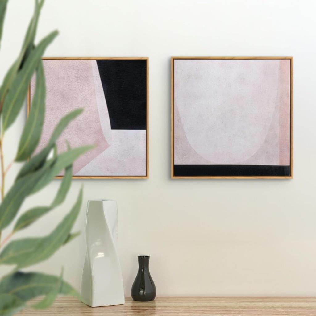 TOKYO ART LABO LUMIRA Pannello Artistico 32cm Greige Scandinavo Decorazione Murale Moderna