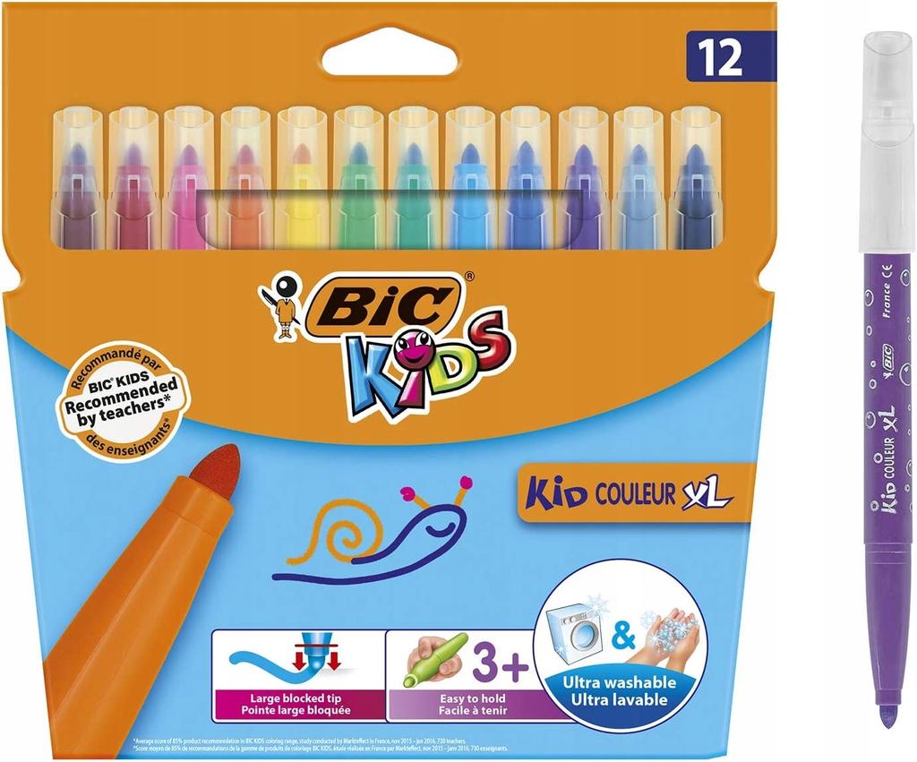 FLAMASTRY 12KOL. BIC KIDS MAGIC 10+2 4085