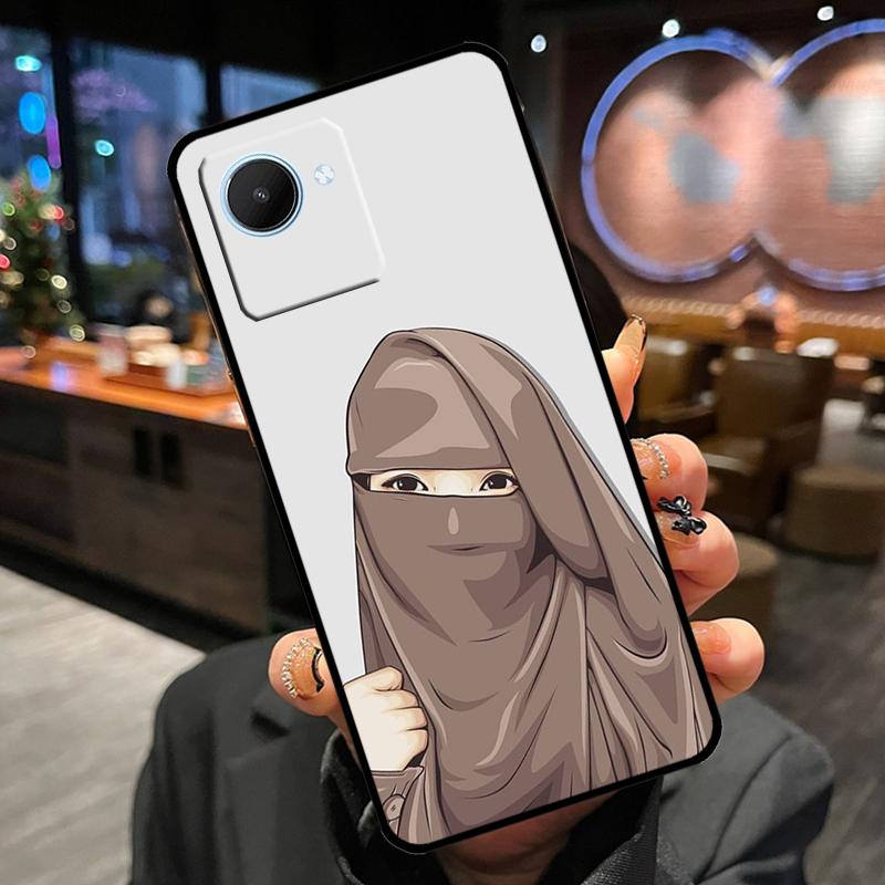 Hijab Face Muslim Islamic Case For Realme GT7 Pro GT6 11 12 13 14 15 Pro Plus C55 C53 C35 C33 C61 C65 C67 C53 C71 C75