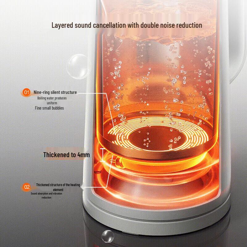 Supor 1.7L Smart Electric Kettle with 316L Stainless Steel Liner