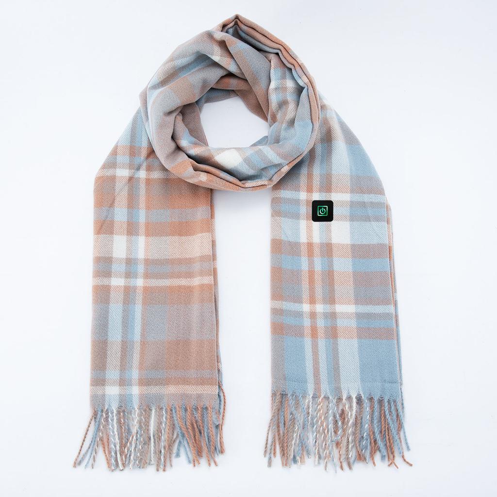 Imitation Cashmere Heating Scarf Solid Color Intelligent Electric Heating Scarf Men's and Women's New Heating Scarf