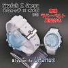 Swatch x OMEGA Exclusive Rubber Strap with Clicker Feature (White/Uranus)