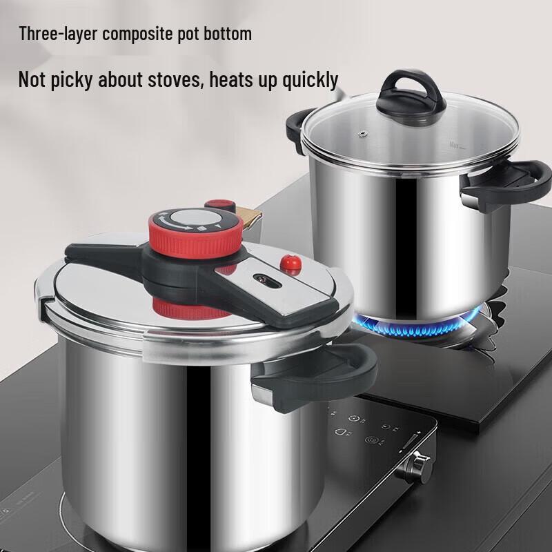 

Shuangxi Cool Clamp 304 Stainless Steel Pressure Cooker 22CM / 6L