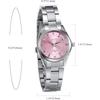 Jewelrywe Women's Analog Fashion Watch Waterproof Stainless Steel Band Accessories