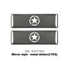 Car Trunk Body Sticker Aluminum Alloy Emblem Auto Stickers For Jeep Cherokee Wrangler JK Gladiator Compass Renegade Patriot AJT1