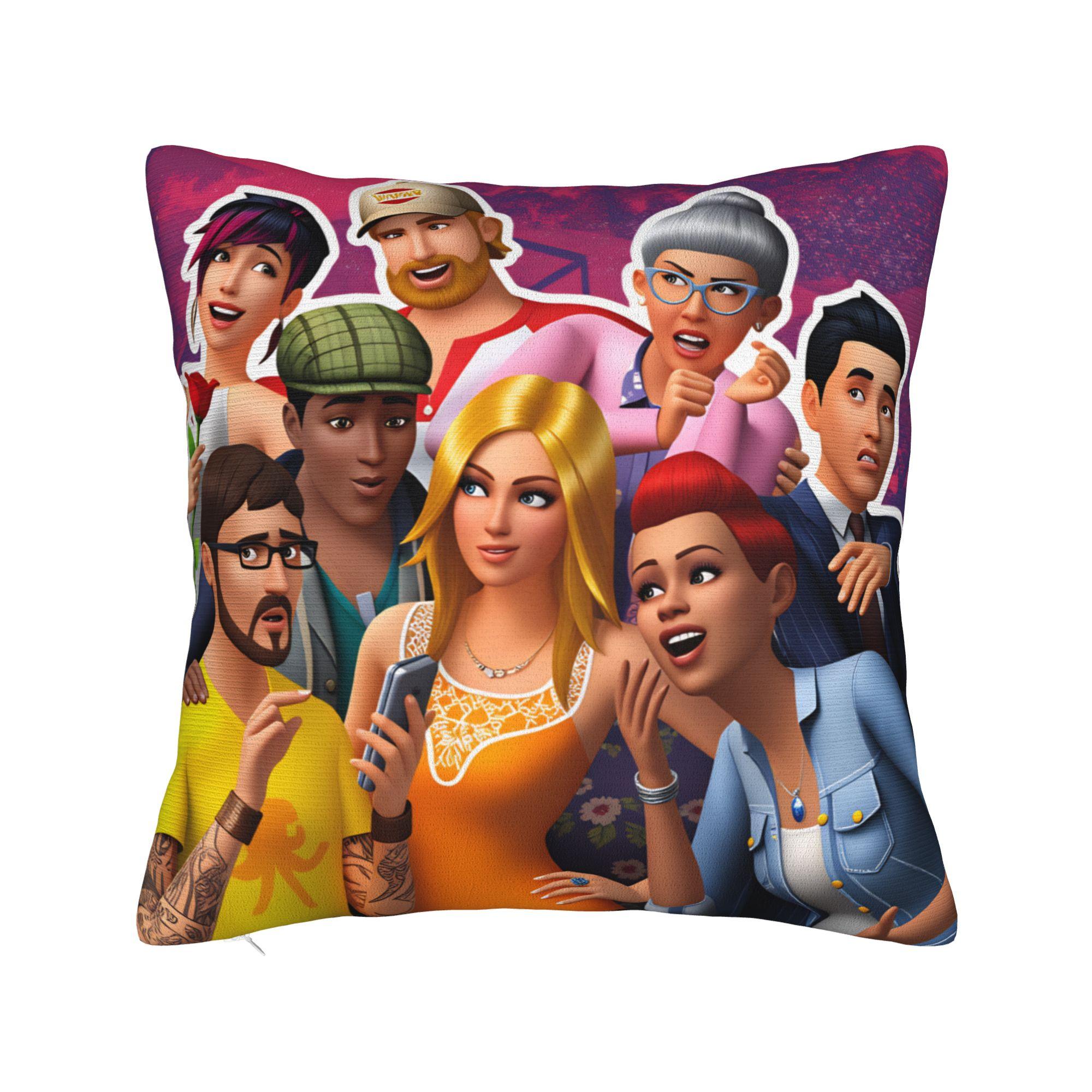 

Подушка с Пламбобом из игры Sims 4 Наволочка Удобная Наволочка Новинка Наволочки Для Дивана Кровати Гостиной 40x40cm