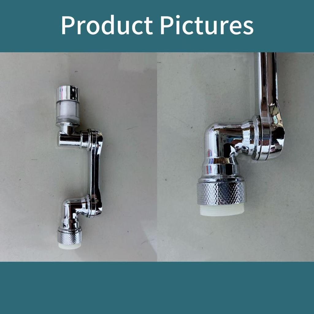 1080° Rotating Water Purification Filter Plastic Faucet Mechanical Arm Spray Head Kitchen Washbasin Extension Tap Aerator Univer