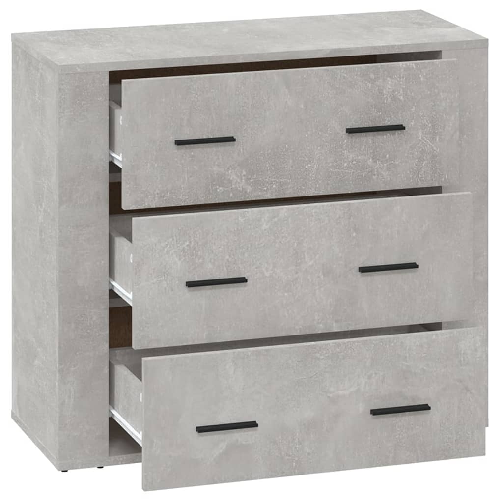 Vidaxl Cabinet, Concrete Grey, 80X33X70 Cm, Wood-Based Material