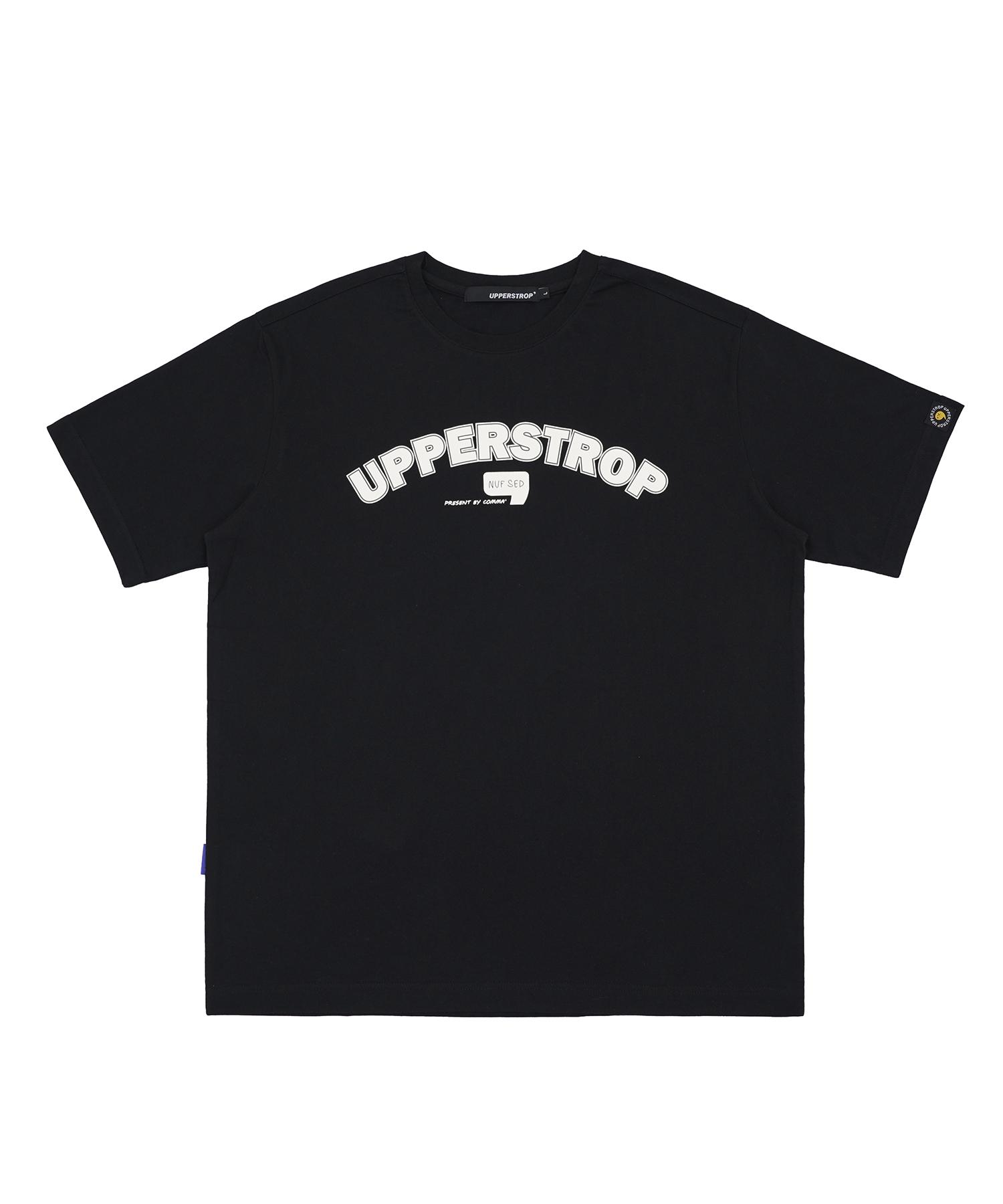 Upper Strop [Up9610] Authentic Arch Logo Short Sleeve T-Shirt Black L