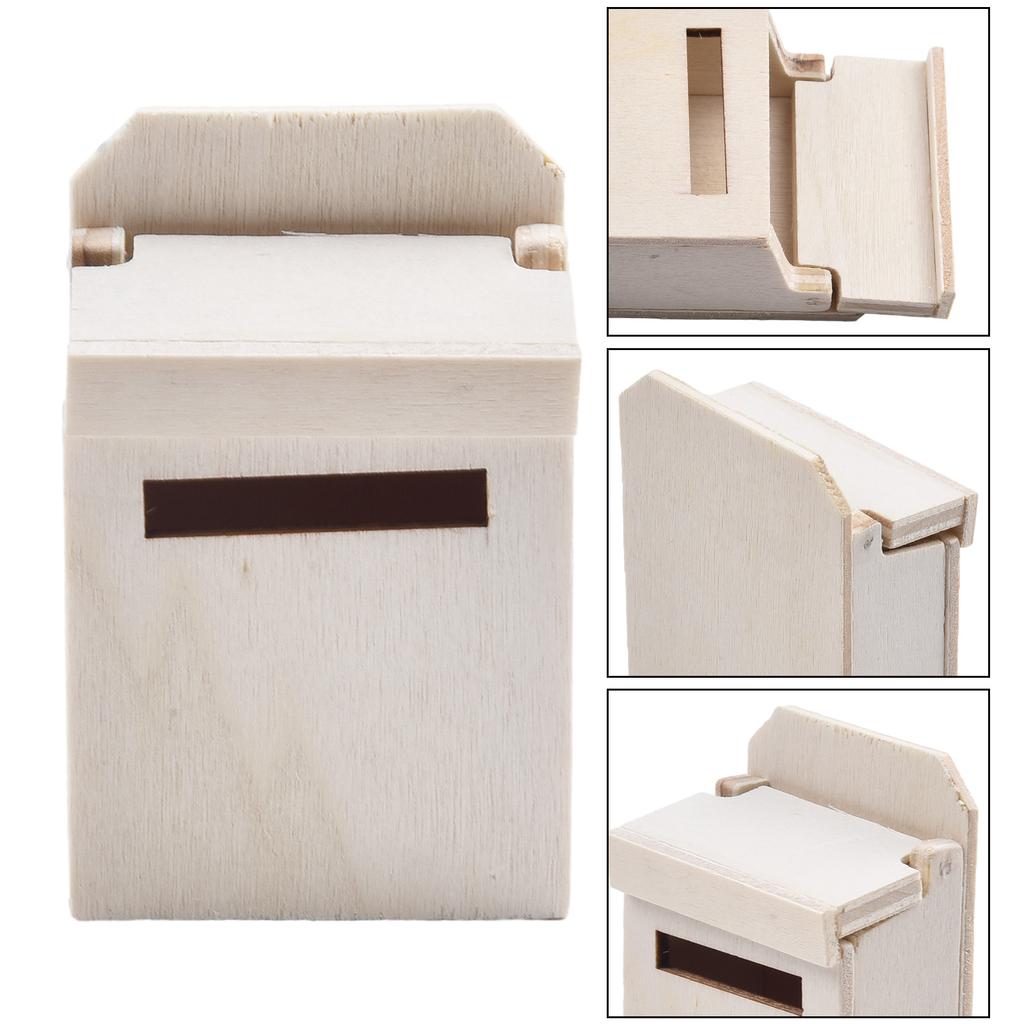 Miniature Blank Mail Box House Perfect for DIY Projects and Miniatures