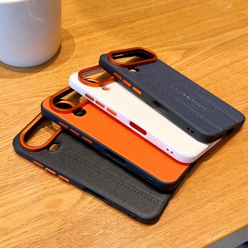 Für Honor Magic 8 Pro Air Handyhülle TPU Leder Aufkleber Design Leichte Luxus Optik Genähtes Linien Design Rote Kameraabdeckung